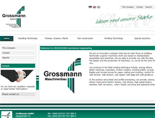 Tablet Screenshot of grossmann.de